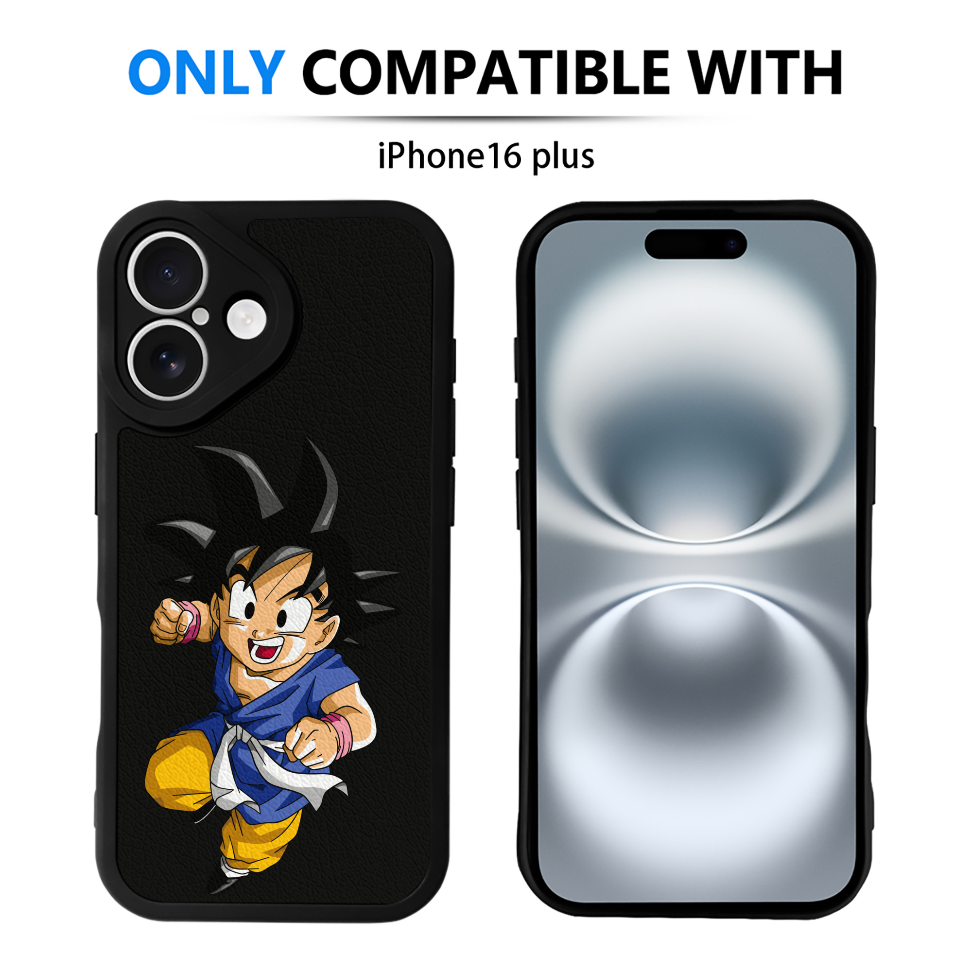 （画像用） ドラゴンボール 孫悟天 そん ごてん DRAGON BALL Son Goten 【iPhone 16シリーズ対応】シリコンスマホケース（レザー調） 材質：シリコン